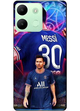 Чехол силиконовый бампер для infinix smart 7 hd с рисунком месси псж messi