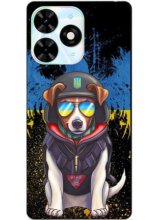 Чехол силиконовый бампер для infinix smart 8 plus (x6526) с рисунком пес патрон