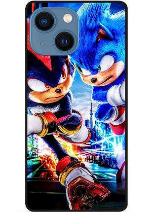 Силиконовый чехол бампер для iphone 13 mini с картинкой соник sonik шэдоу