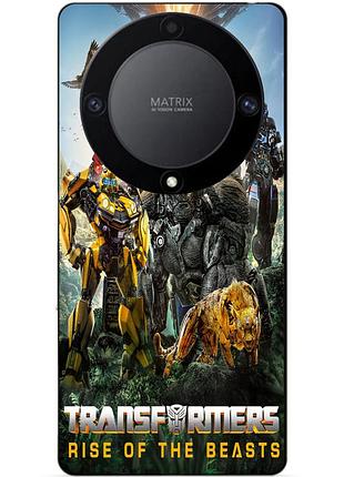 Чехол силиконовый бампер для huawei honor magic 5 lite 5g звероботы трансформеры transformers