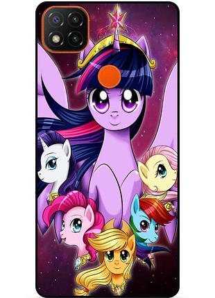 Чехол силиконовый бампер для xiaomi redmi 9c с рисунком пони my little pony