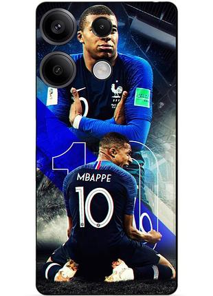 Силиконовый бампер чехол для xiaomi redmi note 13 с рисунком mbappe франция мбаппе
