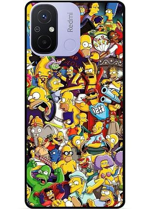 Силіконовий чохол бампер для xiaomi redmi 12c з малюнком стикери гравіті фолз футурама маріо