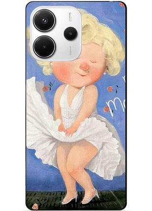 Чехол силиконовый бампер для xiaomi redmi note 14 с рисунком мэрилин монро гапчинская marilyn monroe