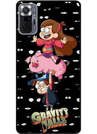 Силиконовый бампер чехол для xiaomi redmi note 10 pro с картинкой gravity falls гравити фолз