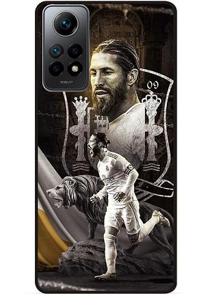 Силіконовий чохол бампер для xiaomi redmi note 11 pro з малюнком sergio ramos серхио рамос real