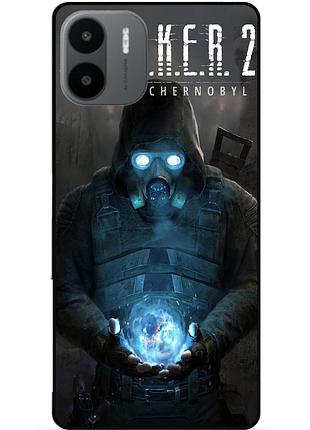 Силиконовый чехол бампер для xiaomi redmi a2 с картинкой сталкер stalker