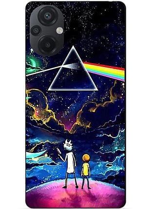 Силиконовый бампер чехол для xiaomi poco m5 с рисунком рик и морти rick and morty
