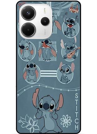 Чехол силиконовый бампер для xiaomi redmi note 14 с картинкой стич stitch