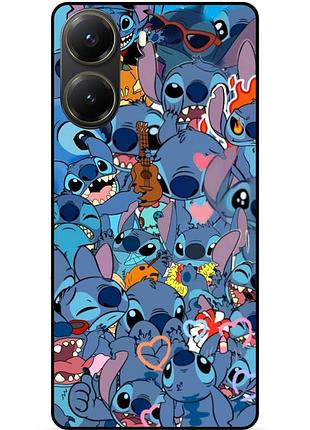 Чехол силиконовый бампер для xiaomi poco x7 pro лило и стич stitch