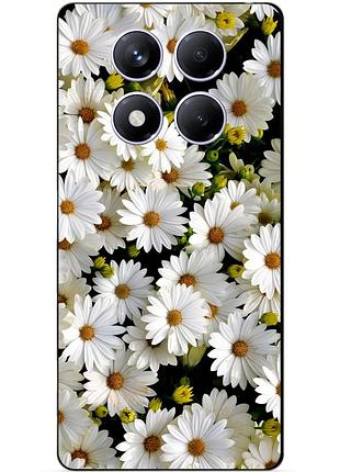 Силіконовий чохол бампер для xiaomi redmi note 14 pro plus 5g з малюнком ромашки квіти