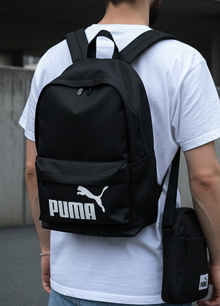 Рюкзак спортивний чорний puma, сумка спорт пума