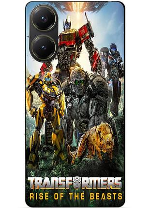 Чехол силиконовый бампер для xiaomi poco x7 pro звероботы трансформеры transformers