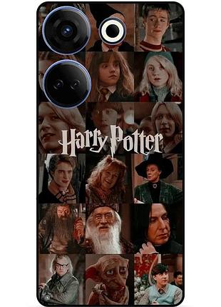 Чехол силиконовый бампер для tecno camon 20 pro с рисунком harry potter гарри поттер