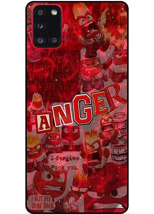 Чехол силиконовый бампер для samsung m51 с рисунком головоломка anger