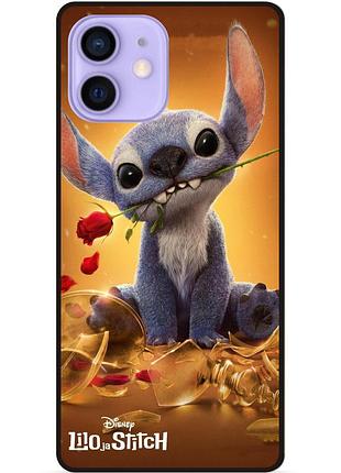 Силиконовый чехол бампер для iphone 12 stitch лило и стич