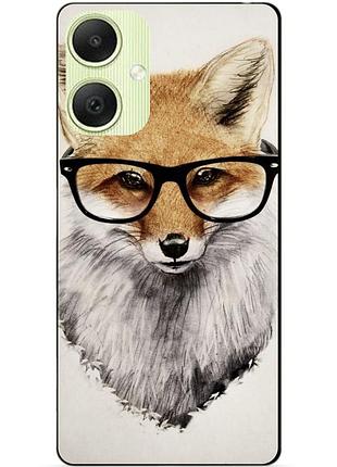 Силіконовий чохол бампер для samsung a06 з малюнком лиса