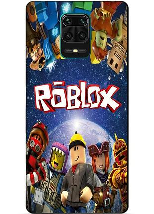 Чехол силиконовый бампер для xiaomi redmi note 9s с рисунком роблокс roblox