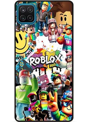 Силиконовый чехол для samsung m12 с рисунком роблокс roblox