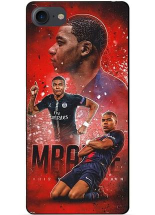 Силіконовий бампер чохол для iphone 7 з малюнком мбаппе псж mbappe