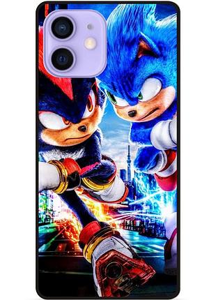 Силиконовый чехол бампер для iphone 11 с картинкой соник sonik шэдоу