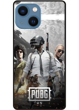 Силиконовый чехол бампер для iphone 13 mini с картинкой puвg пабг