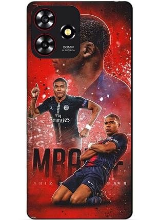 Силіконовий бампер чохол для zte blade a73 з малюнком мбаппе псж mbappe
