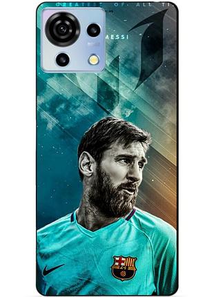 Силіконовий чохол бампер для zte blade v50 vita з малюнком leo messi мессі