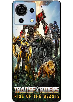 Силіконовий чохол бампер для zte blade v50 vita зверобати трансформери transformers