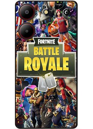 Чехол силиконовый бампер для zte blade a54 игра fortnite фортнайт