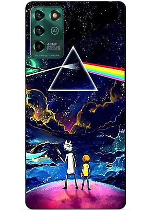 Силіконовий чохол бампер для zte blade v30 vita з малюнком рік і морті rick and morty