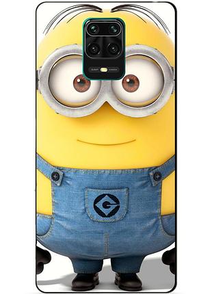 Чехол силиконовый бампер для xiaomi redmi note 9 pro с рисунком миньон стюарт minion