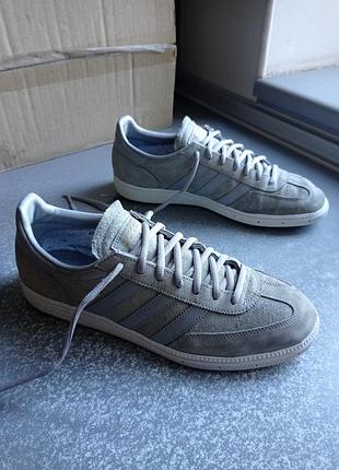 Кросівки кеди шкіряні adidas spezial grey.