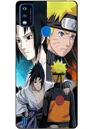Чехол силиконовый бампер для zte blade a51 с рисунком наруто узумаки naruto