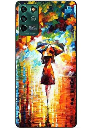 Силіконовий чохол бампер для zte blade v30 vita з малюнком прогулянка
