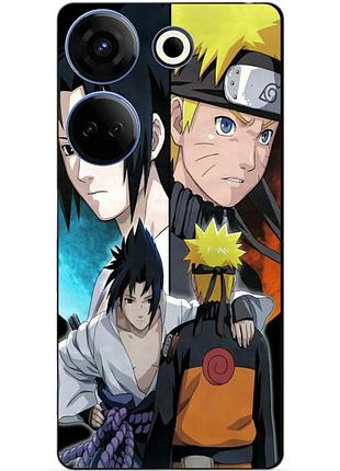 Чехол силиконовый бампер для tecno camon 20 pro с рисунком наруто узумаки naruto