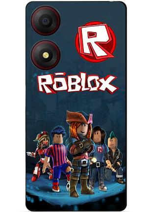 Силіконовий чохол бампер для zte blade a34 з малюнком roblox роблокс