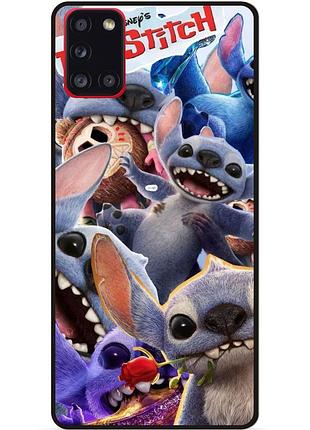 Силіконовий бампер чохол для samsung m31s з картинкою стіч stitch