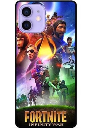 Силіконовий чохол бампер для iphone 12 з малюнком fortnite фортнайт