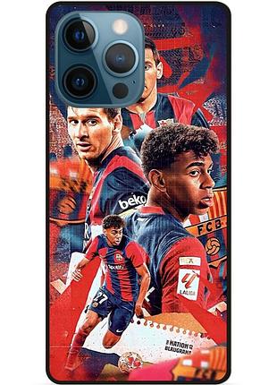 Чехол силиконовый бампер для iphone 14 pro с рисунком ламин ямаль lamine yamal messi