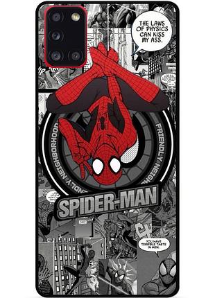 Силиконовый чехол бампер для samsung m51 с рисунком человек паук spider man