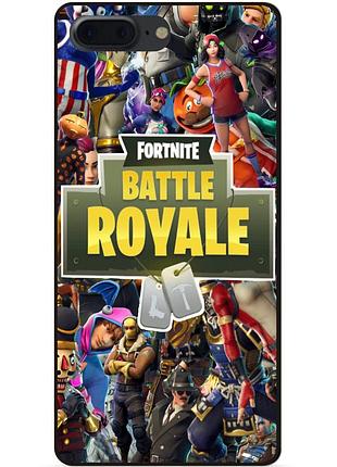 Силиконовый чехол бампер для iphone 8 plus игра fortnite фортнайт