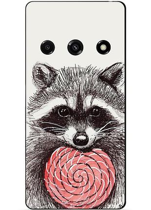 Чехол силиконовый бампер для xiaomi redmi a3 с рисунком енот