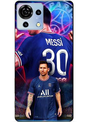 Силіконовий чохол бампер для zte blade v50 vita з малюнком мессі псж messi