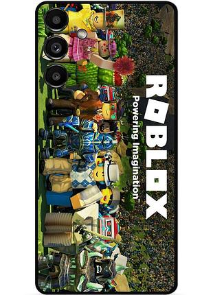 Силіконовий чохол бампер для samsung s21 з картинкою роблокс roblox