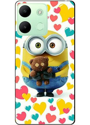 Чехол силиконовый бампер для infinix smart 7 hd с рисунком миньон боб minion