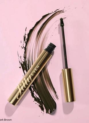 Гель для брів lilly lashes 3d brow tinted fiber gel (dark brown) 4.5 ml