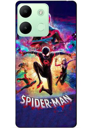 Силіконовий чохол бампер для infinix smart 7 hd spider man людина-павук