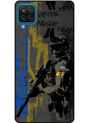 Силіконовий чохол бампер для samsung a22 з малюнком зсу украина night hunter