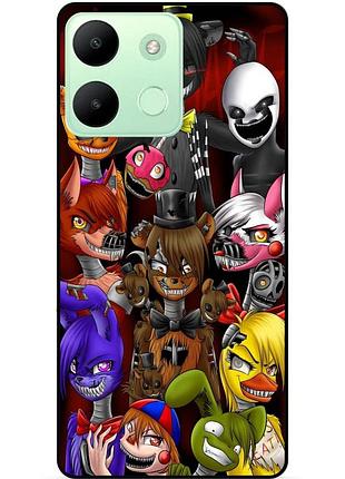 Чехол силиконовый бампер для infinix smart 7 hd с рисунком freddy аниматроники фредди